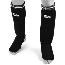 Fairtex SPE1 elastic shin guards, lightweight for competitors