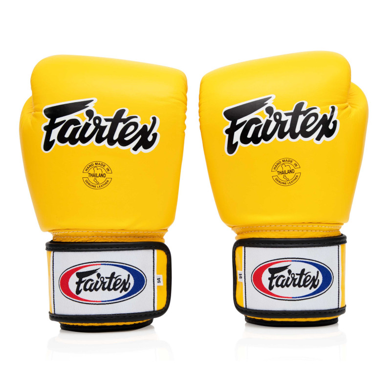 Fairtex BGV8 boxningshandskar i läder - Gul