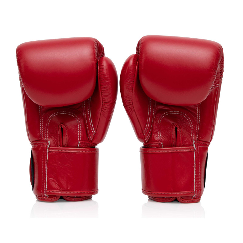Fairtex BGV8 nyrkkeilyhanskat nahkaa - Punainen