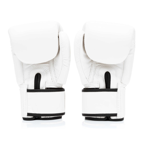 Fairtex BGV8 boxing gloves genuine leather leather - White