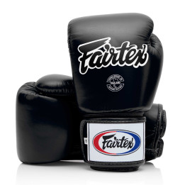Fairtex BGV8 boxing gloves leather - Black