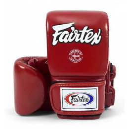 Fairtex TGT6 Red Bag Gloves - Genuine Leather