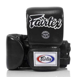 Fairtex TGT6 Musta Säkkihanskat - Aitoa Nahkaa