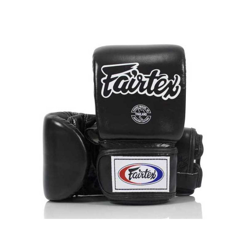 Fairtex TGT6 Musta Säkkihanskat - Aitoa Nahkaa