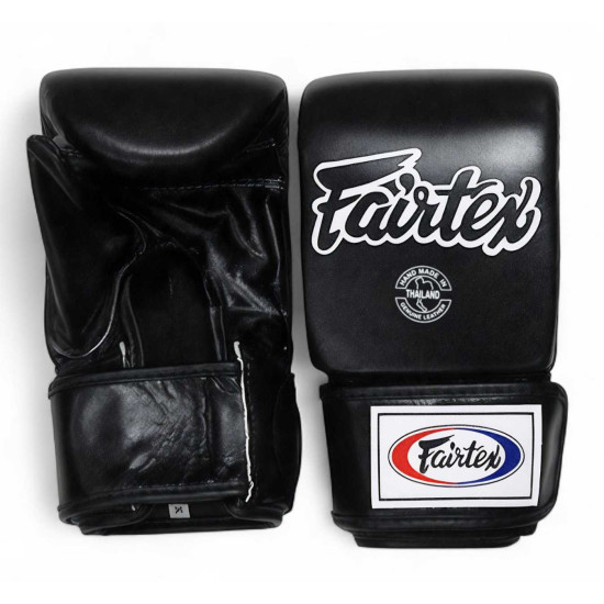 Fairtex TGT6 Musta Säkkihanskat - Aitoa Nahkaa